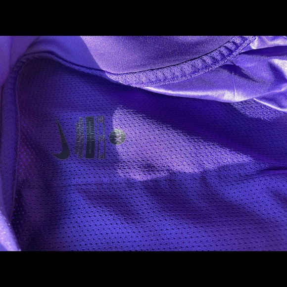 Nike Vintage Logod N Purple Yellow Jacket Pullover 1/4 zip Size XL - Picture 10 of 14